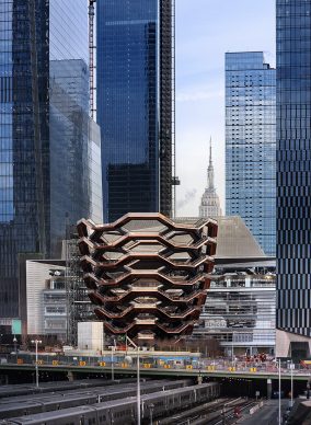 Vessel with The Shops & Restaurant at Hudson Yards - courtesy of Michael Moran for Related-Oxford