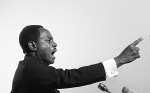 Samuel Fosso, Cameroonian, born 1962 Untitled (Martin Luther King Jr.), 2008 Gelatin silver print Framed: 101.6 × 75.9 cm (40 × 29 7/8 in.) Joshua R. Cammaker © Samuel Fosso, courtesy Jean Marc Patras, Paris EX.2019.4.