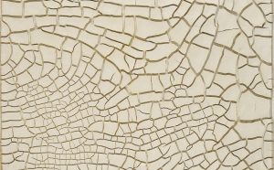 Alberto Burri: Cretto G3, 1975, Acrovinilico su cellotex, cm 172x151 (175x154x7,5). Fondazione Palazzo Albizzini Collezione Burri