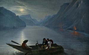 Charles-Édouard Leprince, barone di Crespy, Promenade de Julie et Saint-Preux sur le lac de Genève, photo by Didier Fontain