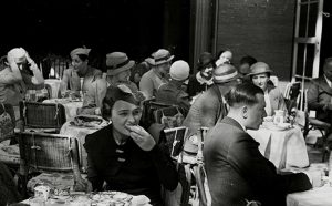 In a street cafe. Photo by Evgeny Henkin. Berlin, Germany, c. pre-1936. © Henkin Brothers Archive Association (HBAA)