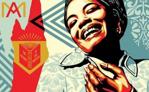 Maya Angelou Mural Festival, Los Angeles, locandina di Shepard Fairey