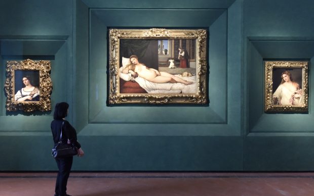 Tiziano Vecellio, Venere di Urbino, nuovo allestimento Gallerie degli Uffizi, Firenze