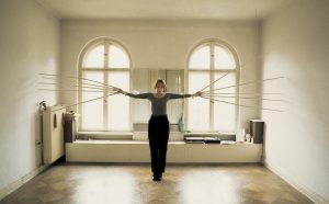 Rebecca Horn, Exercises in Nine Parts: Scratching Both Walls at Once, 1974-1975, Rebecca Horn Collection, copyright: 2019, Rebecca Horn/ProLitteris, Zurich