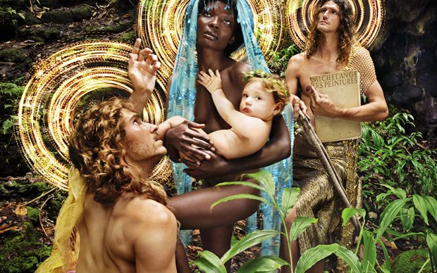 The Holy Family whith St. Francis, 2019 © David LaChapelle