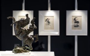 In primo piano_Lucio Fontana, Un cavaliere (Cavallo e cavaliere), 1952, ph. Alberto Messina