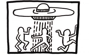 Keith Haring, 1958 - 1990 Untitled 1980 Ink on Bristol board 510 x 660 mm Collection of the Keith Haring Foundation