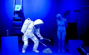 Pierrick sur la Lune, 2018, holographic scene © Pierrick Sorin