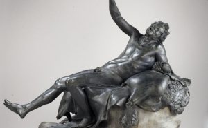 Drunken Satyr Roman, first century BC–first century AD Bronze, copper, tin, and bone, H: 137 cm, L: 179 cm Found at the west end of the rectangular peristyle, B on Weber’s plan, July 10, 1754 Museo Archeologico Nazionale, Naples, 5628 VEX.2019.1.6 Reproduced by agreement with the Ministry of Cultural Assets and Activities and Tourism. National Archaeological Museum of Naples - Restoration Office