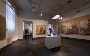 Diego Perrone, La notte all'indietro pesa. Museo Nazionale Romano - Palazzo Massimo. Ph. Giorgio Benni