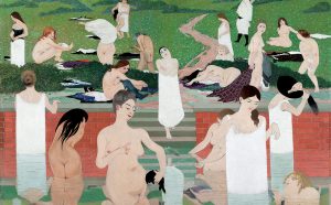 Félix Vallotton, Bathing on a Summer Evening (Le Bain au soir d’été) (detail), 1892-93. Oil on canvas. 97 x 131 cm. Kunsthaus Zürich. Gottfried Keller Foundation, Federal Office of Culture, Bern. Acquired 1965. © Kunsthaus Zürich.