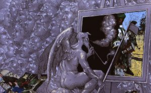 Jörg Immendorff “Untitled”, 2006 Oil on canvas 63 x 59 inches 160 x 150 cm JI 1173 © The Estate of The Artist. Courtesy Michael Werner Gallery, New York, London, and Märkisch Wilmersdorf