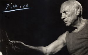 Pablo Picasso fotografia Palazzo Merulana Roma