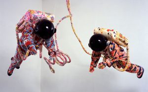 Yinka Shonibare CBE Spacewalk, 2002 Screen printed cotton fabric, fiberglass, plywood, vinyl, plastic, steel Stephen Friedman Gallery, London © Bildrecht, Vienna, 2019