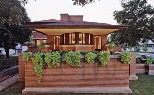 Frederick C. Robie House, west elevation. Copyright: © Frank Lloyd Wright Trust - via UNESCO (https://whc.unesco.org)