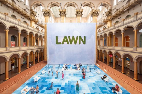 Lawn at the National Building Museum, photo by Jon Fleming Photography - www.jonflemingphoto.com