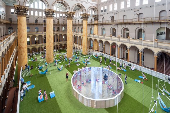 Lawn at the National Building Museum, photo by Jon Fleming Photography - www.jonflemingphoto.com