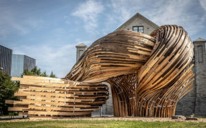 L'installazione Steampunk per la Tallinn Architecture Biennale 2019. Un progetto di Gwyllim Jahn, Cameron Newnham (Fologram), Soomeen Hahm Design, Igor Pantic, Format Engineers. © Evert Palmets