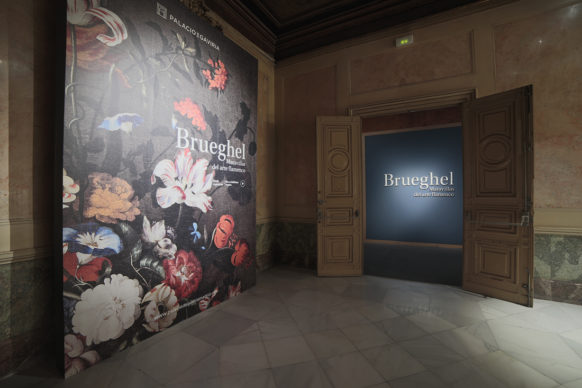 Vista dell'allestimento della mostra "Brueghel. Maravillas del arte flamenco". Photo © Jesús Varillas, courtesy Arthemisia