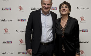 Sky Arte, Evento "Valorose": Roberto Pisoni e Serena Dandini. Photo Alessandro Pizzi