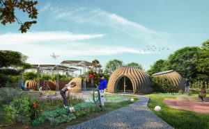 TECLA, l’habitat stampato in 3D di Mario Cucinella Architects e WASP. © Mario Cucinella Architects