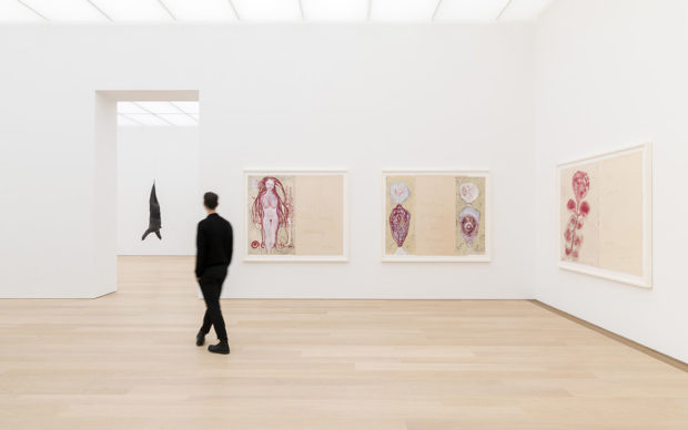 Vista dell’allestimento della mostra "Louise Bourgeois – To Unravel a Torment", al Museum Voorlinden. Photo Antoine van Kaam. Louise Bourgeois © The Easton Foundation/VAGA at Artists Rights Society (ARS), NY/Pictoright, Amsterdam 2019