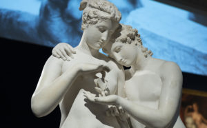 Vista dell'allestimento della mostra "Canova. Eterna bellezza", Museo di Roma ‒ Palazzo Braschi. Foto Museo di Roma - Palazzo Braschi