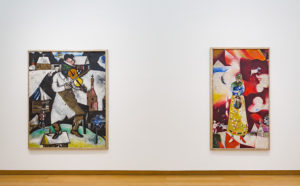 Vista dell'allestimento della mostra "Chagall, Picasso, Mondrian and others: Migrant Artists in Paris", Stedelijk Museum Amsterdam 2019. Photo Peter Tijhuis