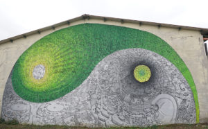 L'opera di Blu per il progetto MondeggiArte, Bagno a Ripoli, Firenze. Foto Sabina Gala