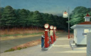 Edward Hopper, GAS, 1940. Oil on canvas, 66,7 x 102,2 cm. The Museum of Modern Art, New York, Mrs. Simon Guggenheim Fund © Heirs of Josephine Hopper / 2019, ProLitteris, Zurich © 2019 Digital image, The Museum of Modern Art, New York / Scala, Florence