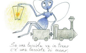 Una illustrazione di Toti Scialoja per il libro Tre per un topo (Quodlibet, 2019)