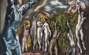 El Greco, L'apertura del quinto sigillo, detto anche La visione di San Giovanni, 1610-14, 222,3 x 193 cm, olio su tela. New York, The Metropolitan Museum of Art, Rogers Fund, 1956. Photo © The Metropolitan Museum of Art, Dist. RMN-Grand Palais / image of the MMA. Via Artribune