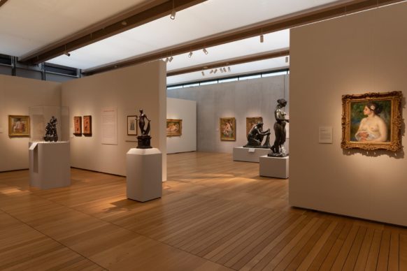 Vista dell'allestimento della mostra Renoir: The Body, The Senses, al Kimbell Art Museum di Fort Worth. Credit Line: Robert LaPrelle, Kimbell Art Museum