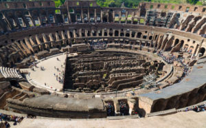 Vista del Colosseo e della cavea interna. Crediti: Archivio fotografico Parco archeologico del Colosseo