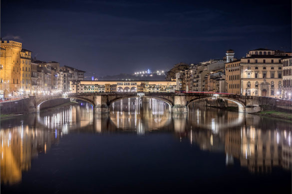 Firenze, Ponte Vecchio: F-Light - Firenze Light Festival 2019. Photo © Nicola Neri