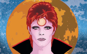 Michael e Laura Allred, Bowie – Stardust, Rayguns & Moonage Daydreams, Panini Comics 2020, dettaglio della copertina