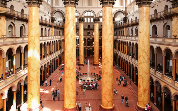 The National Building Museum’s historic Great Hall. Photo by Kevin Allen.