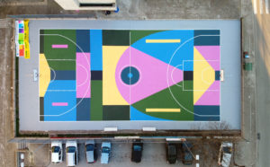 Nico Skolp,"Let’s Play Culture", piazza degli Olmi a Matera. Photo credits Nico Skolp