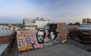 Murale dedicato a Keith Haring e Basquiat, Melbourne 2019, photo credits p1xels