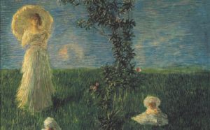 Gaetano Previati, Nel prato (Pace), 1889-90. Firenze, Gallerie degli Uffizi, Galleria d’Arte Moderna di Palazzo Pitti. Su concessione del MiBACT