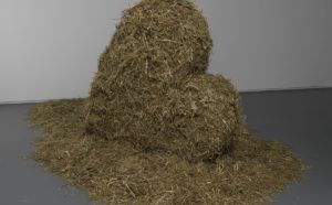 Jim Dine, Nancy and I at Ithaca (Straw Heart), 1966-1969, lamiera d’acciaio e paglia, 157,5 x 182 x 35,5 cm. Parigi, Centre Pompidou, Musée national d’art moderne-Centre de création industrielle. Dono/Gift Jim Dine 2017 © Audrey Laurans - Centre Pompidou, MNAM-CCI /Dist. RMN-GP © Adagp, Paris