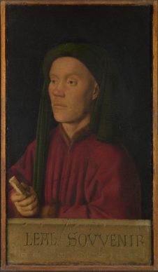 Jan van Eyck, Portrait of a M an (Léal souvenir or Tymotheos), 1432. Oil on panel 33,3 x 18,9 cm The National Gallery, Londen © The National Gallery, London