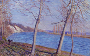 Alfred Sisley, Sulla riva del fiume a Veneux, 1881, olio su tela, 59 x 79 cm, © Johannesburg Art Gallery