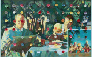 Ilya Kabakov, Holiday#5, 2014, olio su tela, 100,5 x 160 x 8 cm, Collezione Ernesto Esposito (Napoli)