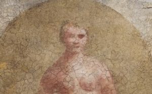 Zorzi o Barbarelli Giorgio Detto Giorgione, Nuda, affresco staccato (h:250 x b:140), cat 1034 Credit © Archivio fotografico G.A.VE – “su concessione del Ministero dei beni e delle attività culturali e del turismo - Gallerie dell’Accademia di Venezia", dettaglio