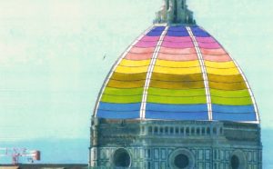 Bozzetto di Roberto Corazzi per le proiezioni sulla Cupola. Courtesy: Roberto Corazzi per Opera di Santa Maria del Fiore