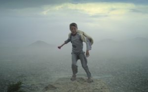 Aziz Hazara, Bow Echo, 2019. Video still: 5-channel digital video (color, sound), 4 min 17. Produced by the Han Nefkens Foundation. Courtesy of the artist and of the Foundation