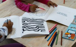 WE ALL RISE, a unique sketchbook produced by Library Street Collective for DPSCD students. Photo Zach Elwart