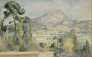 Paul Cezanne, La Montagne Sainte-Victoire, vers 1890. Huile sur toile, 65 x 95,2 cm. Paris, Musée d’Orsay, donation de la petite-fille d’Auguste Pellerin, 1969 © RMN-Grand Palais (Musée d'Orsay) / Hervé Lewandowski