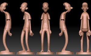 Le statuette 3D di Zerocalcare - foto pubblicata sui social di BAO Publishing